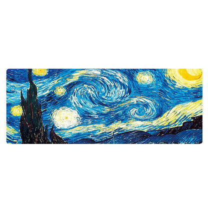 300x800x3mm Locked Am002 Large Oil Painting Desk Rubber Mouse Pad(Starry Sky) - Mouse Pads by buy2fix | Online Shopping UK | buy2fix