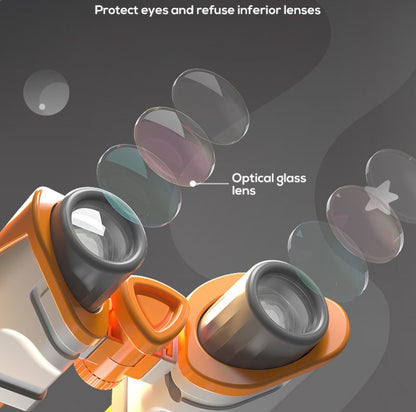 8X Children Telescope Handheld Mini Detachable Fixed Focus Magnifying Glass Toy,Style: Binoculars - Binoculars by buy2fix | Online Shopping UK | buy2fix