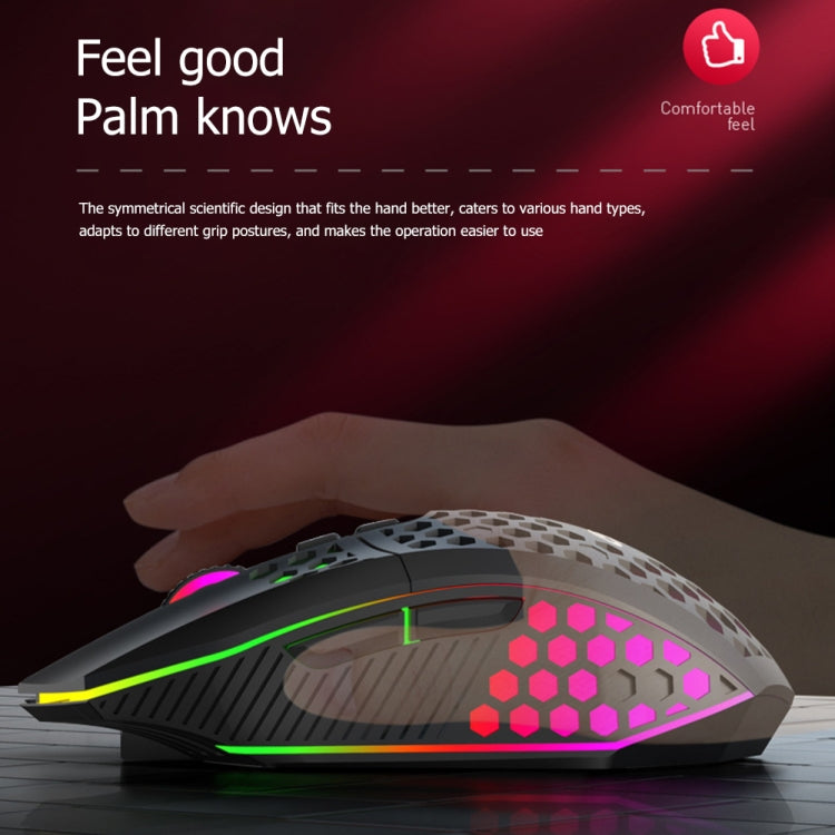 FMOUSE  X801 8 Keys 1600DPI Hollow Luminous Gaming  Office Mouse,Style: Black Wired - Wireless Mice by FMOUSE | Online Shopping UK | buy2fix