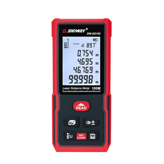 SNDWAY SW-DS100 Handheld Laser Rangefinder Infrared Laser Ruler, Distance: 100m - Consumer Electronics by SNDWAY | Online Shopping UK | buy2fix