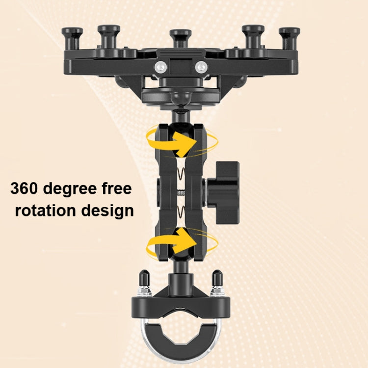 Motorcycle Bracket Crab Navigation Phone Bracket,Style： Y-type+QC3.0 Dual USB Charge - In Car by buy2fix | Online Shopping UK | buy2fix