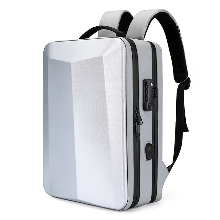 ABS Hard Shell Gaming Computer Backpack, Color: 17.3 inches (Silver) - Backpack by buy2fix | Online Shopping UK | buy2fix