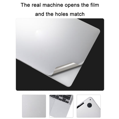 JRC Upper Cover Film + Bottom Cover Film + Full-Support Film + Touchpad Film Laptop Protective Sticker For Macbook 14Pro 2021 A2442(Silver) - Protector Sticker by JRC | Online Shopping UK | buy2fix