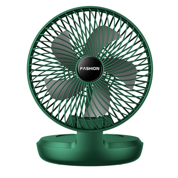 Folding Office Desktop Household Portable Small Fan, Size: 8 inch(Green USB Direct Plug) - Consumer Electronics by buy2fix | Online Shopping UK | buy2fix