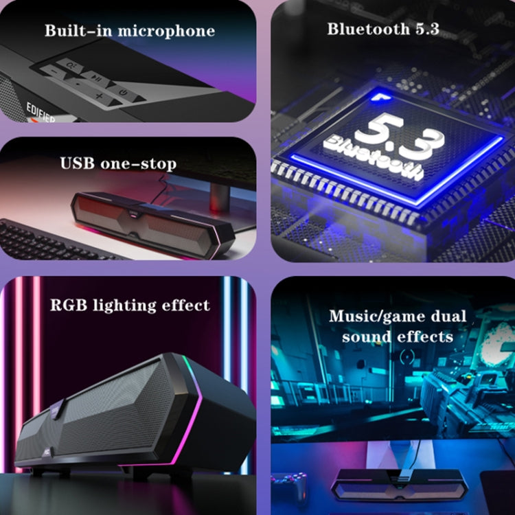 Edifier M30 Home Bass Desktop Computer Multimedia Audio(Black) -  by Edifier | Online Shopping UK | buy2fix