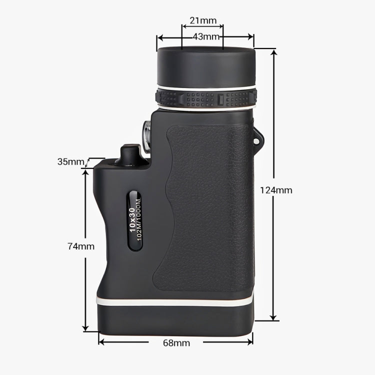 CS-1030 10X Colorful High List Binoculars with Infrared Light(Magic Black) - Monocular Binoculars by buy2fix | Online Shopping UK | buy2fix
