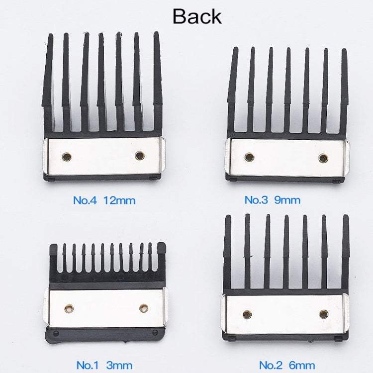 4 In 1 Hair Clipper Limit Comb Barber Tool Accessories(Black) - Hair Trimmer by buy2fix | Online Shopping UK | buy2fix