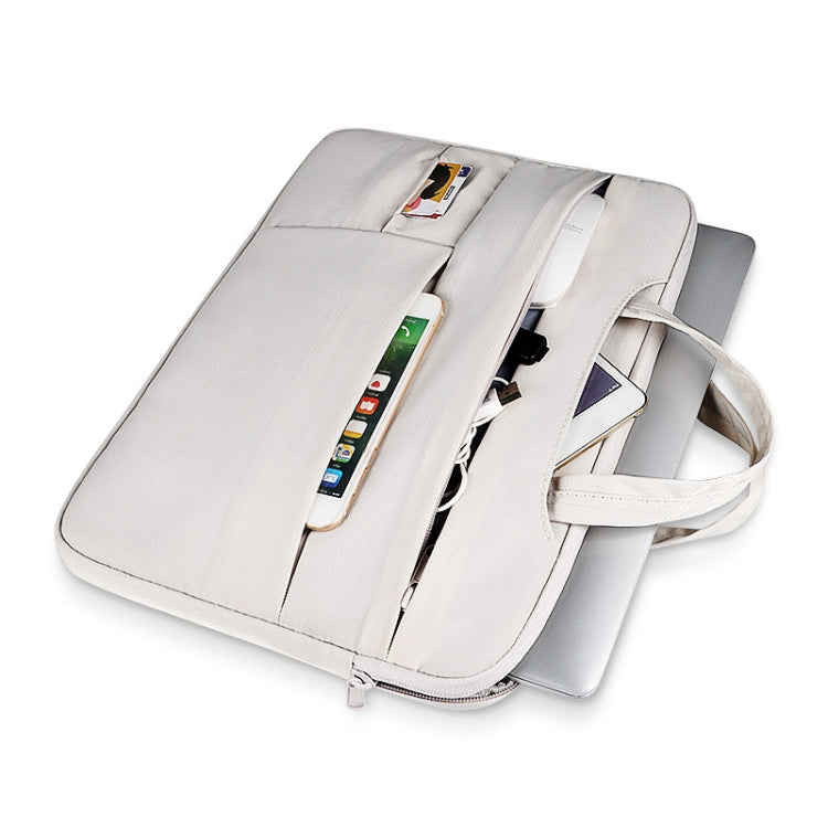 ND05SDZ Waterproof Wearable Laptop Bag, Size: 13.3 inches(Creamy-white) - 13.3 inch by buy2fix | Online Shopping UK | buy2fix