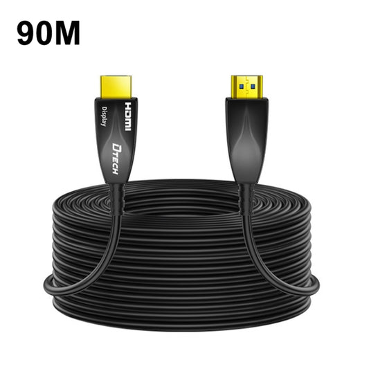 DTECH HDMI 2.0 Version Fiber Optical Line 4K 60Hz Large Screen TV Engineering Wiring, Length: 90m - Cable by DTECH | Online Shopping UK | buy2fix