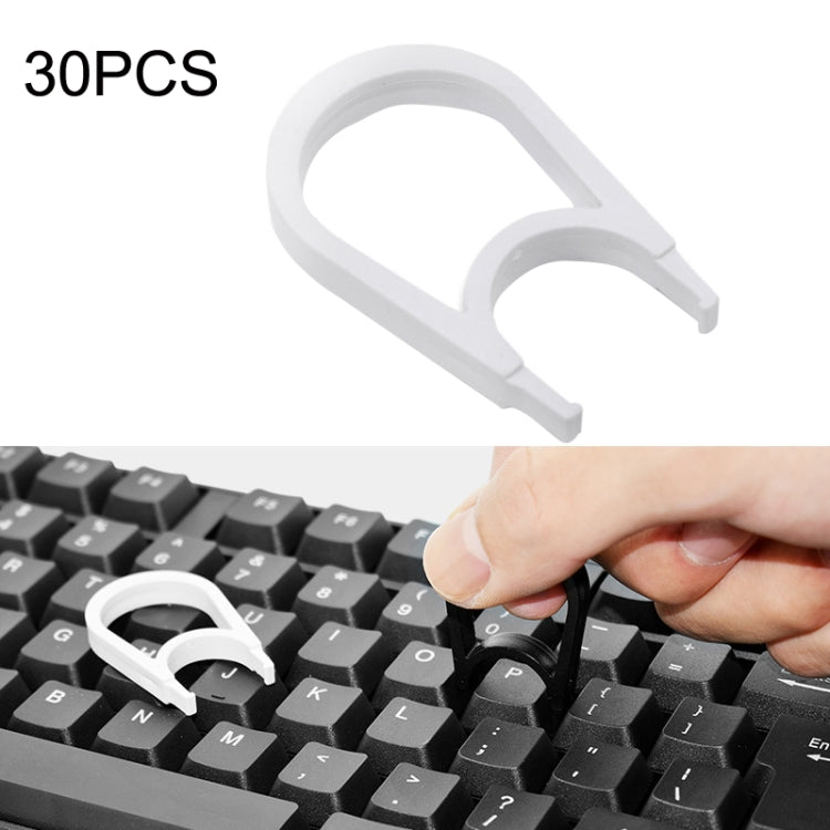 30PCS Computer Keyboard Key Puller Cleaning Key Removal Tool(White) - Other by buy2fix | Online Shopping UK | buy2fix