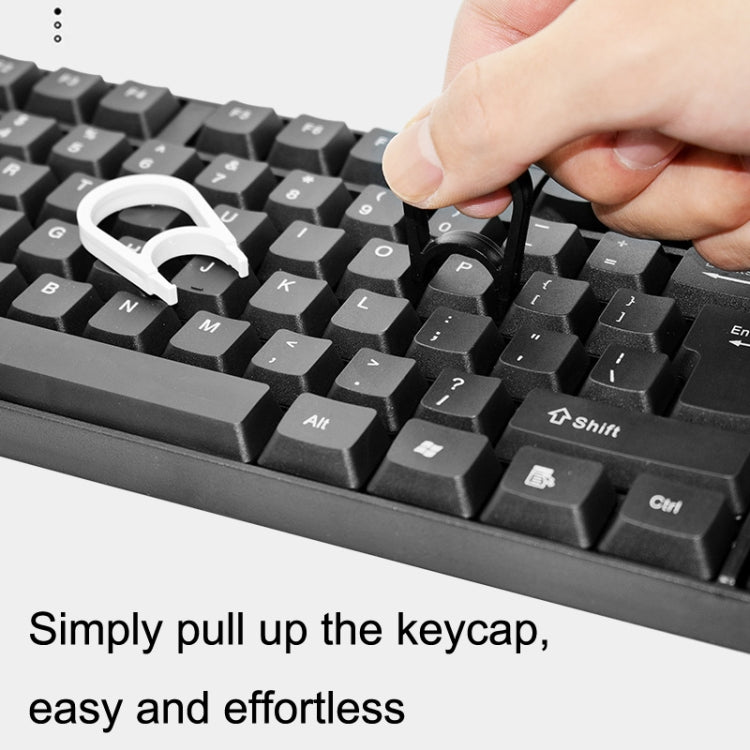 30PCS Computer Keyboard Key Puller Cleaning Key Removal Tool(White) - Other by buy2fix | Online Shopping UK | buy2fix