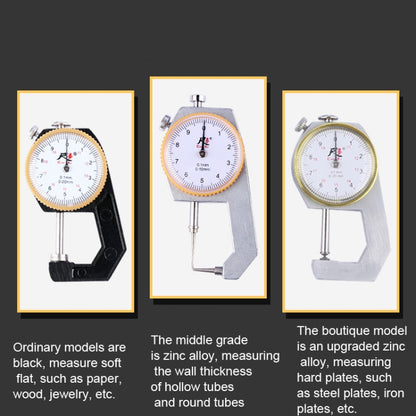 CHIXI Handheld Thickness Gauge Paper Thickness Gauge, Specification: Mid-range 0-30mm Flat Head - Consumer Electronics by buy2fix | Online Shopping UK | buy2fix