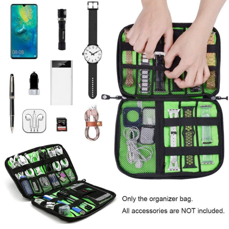 Multifunctional Portable Mobile Phone Digital Accessories U Disk Storage Bag, Color: Peacock Green - Other by buy2fix | Online Shopping UK | buy2fix