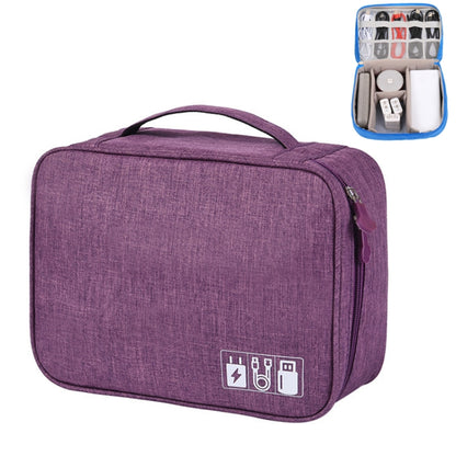 Multifunctional Cationic Digital U Disk Data Cable Storage Bag(Purple) - Other by buy2fix | Online Shopping UK | buy2fix