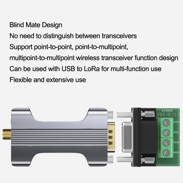 DTECH IOT5060A RS485 To LORA Serial Port Wireless Transmission Module - RS485 / RS232 Series by DTECH | Online Shopping UK | buy2fix