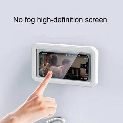 Retractable Rotating Bathroom Waterproof Mobile Phone Box Wall Mount Mobile Phone Holder(Black) - Hand-Sticking Bracket by buy2fix | Online Shopping UK | buy2fix