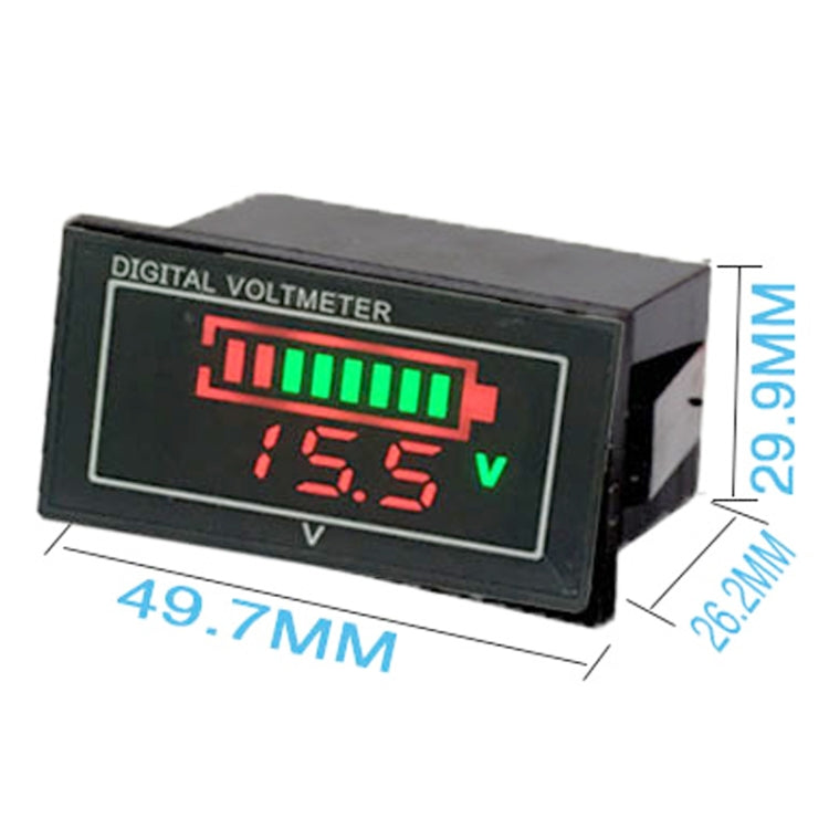 Car Waterproof DC Digital Voltmeter Battery Percentage Display(Black) - In Car by buy2fix | Online Shopping UK | buy2fix