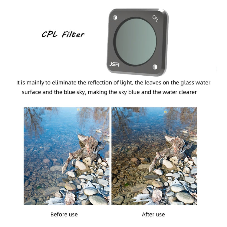 JUNESTAR Action Camera Filters For DJI Action 2,Style:  CS-4in1 (NDPL) - Lens Filter by JUNESTAR | Online Shopping UK | buy2fix