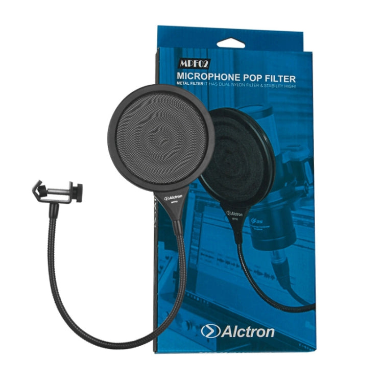 Alctron MPF02 Microphone Pop Filter for Studio Recording Anti-Noise With 450mm Steel Gooseneck - Consumer Electronics by buy2fix | Online Shopping UK | buy2fix