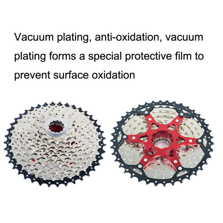 VG Sports Split Mountain Bike Lightweight Cassette Flywheel, Style: 9 Speed 40T (Silver) - Bicycle Chains & Rounds by VG Sports | Online Shopping UK | buy2fix