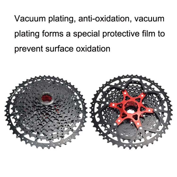 VG Sports Split Mountain Bike Lightweight Cassette Flywheel, Style: 12 Speed 50T (Black) - Bicycle Chains & Rounds by VG Sports | Online Shopping UK | buy2fix