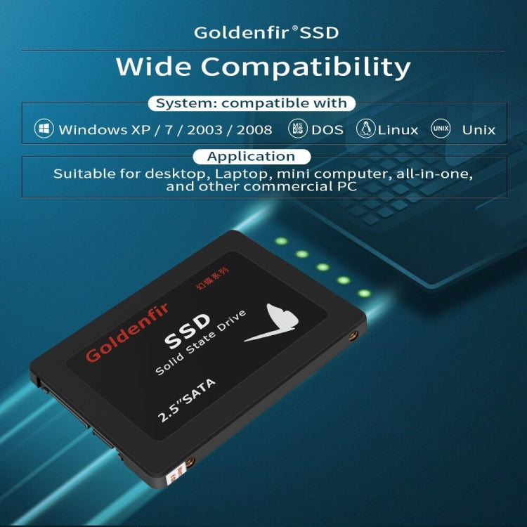 Goldenfir T650 Computer Solid State Drive, Flash Architecture: TLC, Capacity: 256GB - External Solid State Drives by Goldenfir | Online Shopping UK | buy2fix