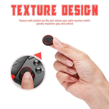 10 PCS Gamepad Silicone Luminous Button Cap Rocker Cap For PS5/PS4/PS3/ONE/360/PRO/series X/S(Transparent Red Circle) - Cases by buy2fix | Online Shopping UK | buy2fix