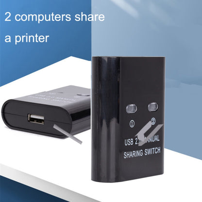 SW68 2 In 1 Switcher USB Automatic Print Sharer, Color: Black - USB 2.0 HUB by buy2fix | Online Shopping UK | buy2fix