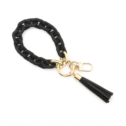 Keychain Ladies Acrylic Bracelet Jewelry(Black) - In Car by buy2fix | Online Shopping UK | buy2fix