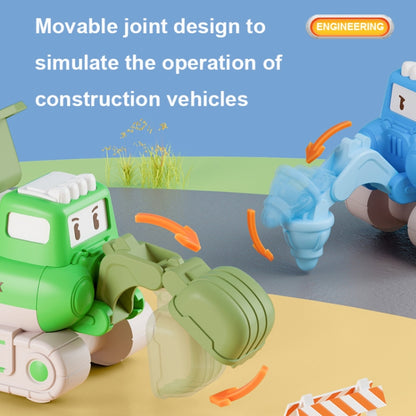 3 PCS 7799 Pressing Inertia Forward Cartoon Children Toy Car(Yellow) - Model Toys by buy2fix | Online Shopping UK | buy2fix