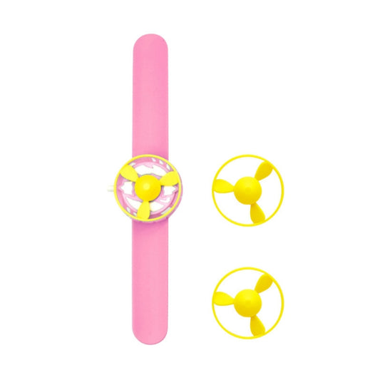 2 Sets 456 Children Bracelet Gyro Spinning Flying Saucer Toys(Pink) - Spinning Toys by buy2fix | Online Shopping UK | buy2fix