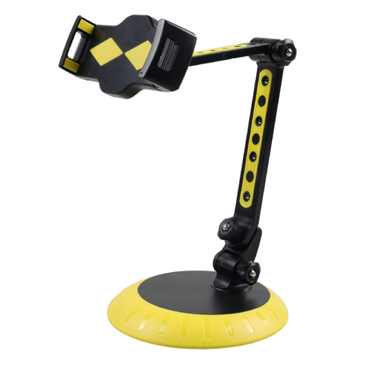 CJ-010 Rotating Desktop Tablet Bracket Foldable Online Learning Support Bracket(Yellow Black) - Desktop Holder by buy2fix | Online Shopping UK | buy2fix