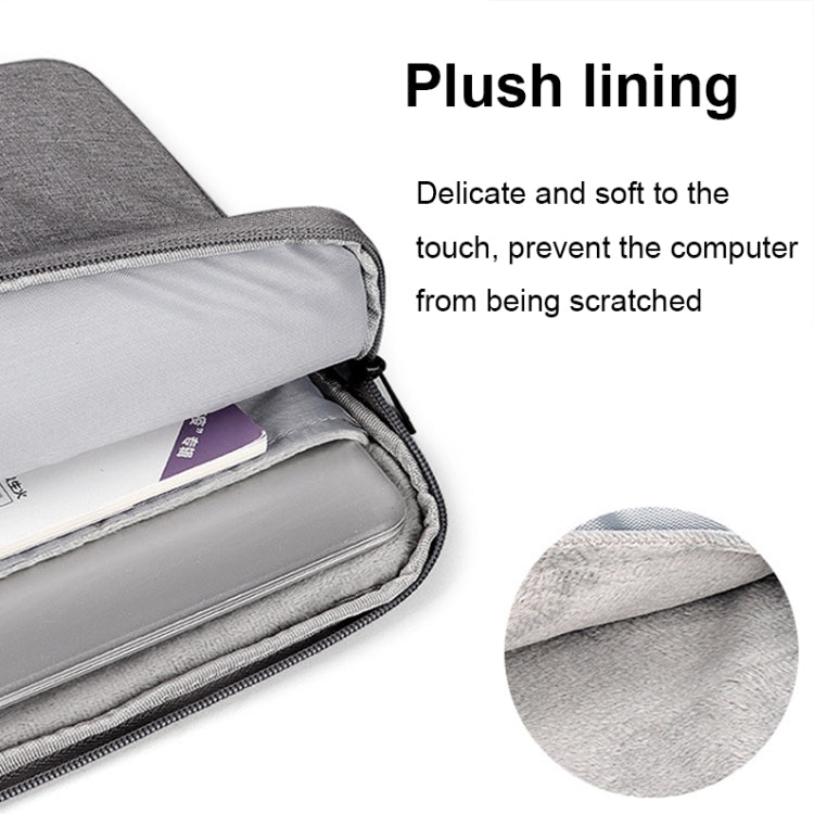 ST02 Large-capacity Waterproof Shock-absorbing Laptop Handbag, Size: 14.1-15.4 inches(Deep Sky Gray) - 14.1 inch by buy2fix | Online Shopping UK | buy2fix