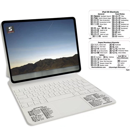 5 PCS PC Reference Keyboard Shortcut Sticker Adhesive for PC Laptop Desktop(For iPad) - Silicone / Sticker by buy2fix | Online Shopping UK | buy2fix