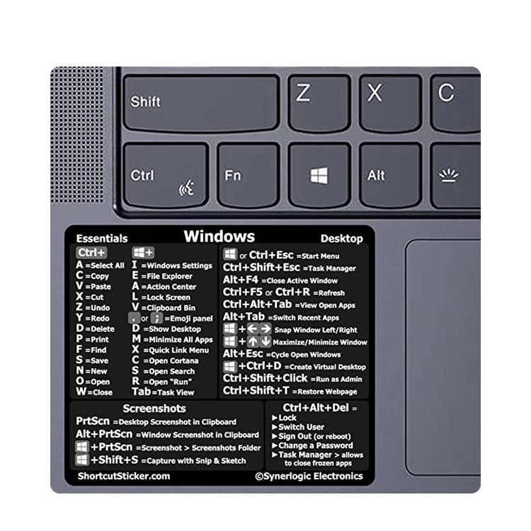 5 PCS PC Reference Keyboard Shortcut Sticker Adhesive for PC Laptop Desktop(Lightroom) - Silicone / Sticker by buy2fix | Online Shopping UK | buy2fix