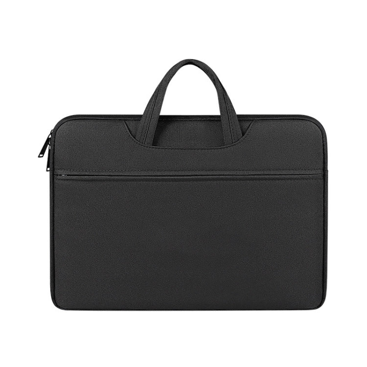 ST01 Large-Capacity Waterproof Shock-Absorbing Laptop Handbag, Size: 15.6 inches(Mysterious Black) - 15.6 - 17 inch by buy2fix | Online Shopping UK | buy2fix