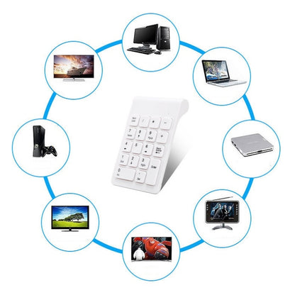 Mini 2.4G Wireless Numeric Keypad(White) - Mini Keyboard by buy2fix | Online Shopping UK | buy2fix