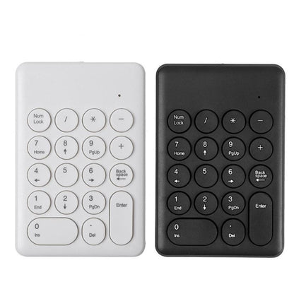 269 18 Keys Wireless Mini Numeric Keypad Accounting Bank Engineering Keypad(Black) - Wireless Keyboard by buy2fix | Online Shopping UK | buy2fix