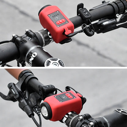 2 In 1 Bicycle Rechargeable Waterproof High Decibel Bell with Highlight Light(Red) - Bicycle Bells by buy2fix | Online Shopping UK | buy2fix