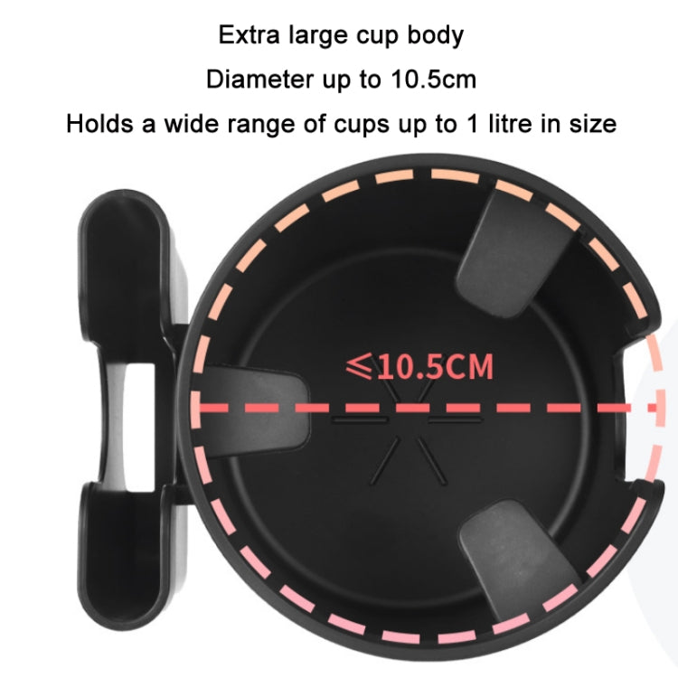 2 In 1 Multifunctional Car Retractable Cup Holder Mobile Phone Holder(Black) - In Car by buy2fix | Online Shopping UK | buy2fix