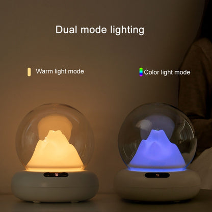 Rechargeable Moutain View Double Spray Aromatherapy Difusor Humidifier With Colorful Light(White) - Home & Garden by buy2fix | Online Shopping UK | buy2fix