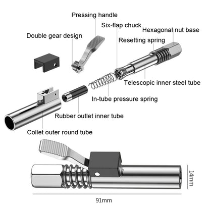 PC002 Lock Clamp Type High Pressure Grease Nozzle, Style: Butter Mouth - In Car by buy2fix | Online Shopping UK | buy2fix