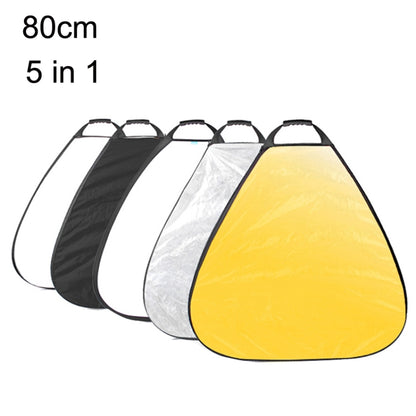 Selens  5 In 1 (Gold / Silver  / White / Black / Soft Light) Folding Reflector Board, Size: 80cm Triangle -  by Selens | Online Shopping UK | buy2fix