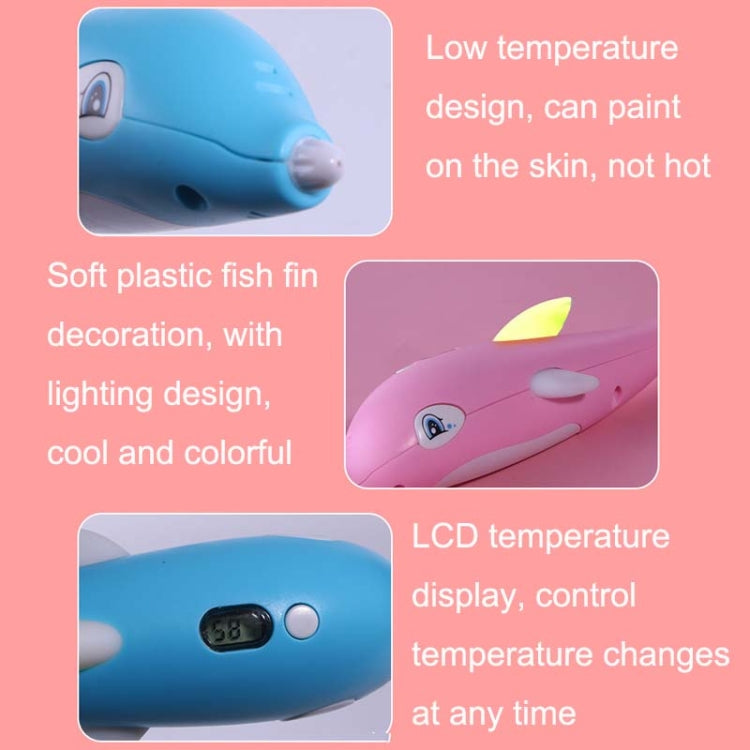 Children 3D Printing Pen Low Temperature Intelligent Screen Display Voice Drawing Pen, Style:, Color: 23 Colors (Pink) - 3D Printer by buy2fix | Online Shopping UK | buy2fix