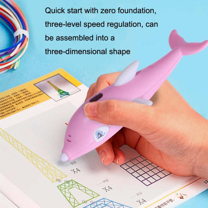 Children 3D Printing Pen Low Temperature Intelligent Screen Display Voice Drawing Pen, Style:, Color: 23 Colors (Pink) - 3D Printer by buy2fix | Online Shopping UK | buy2fix