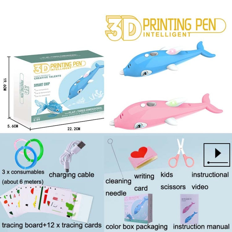 Children 3D Printing Pen Low Temperature Intelligent Screen Display Voice Drawing Pen, Style:, Color: 23 Colors (Pink) - 3D Printer by buy2fix | Online Shopping UK | buy2fix