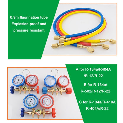 Car Air Conditioning Refrigeration Fluoridation Double Meter Valve(A) - In Car by buy2fix | Online Shopping UK | buy2fix