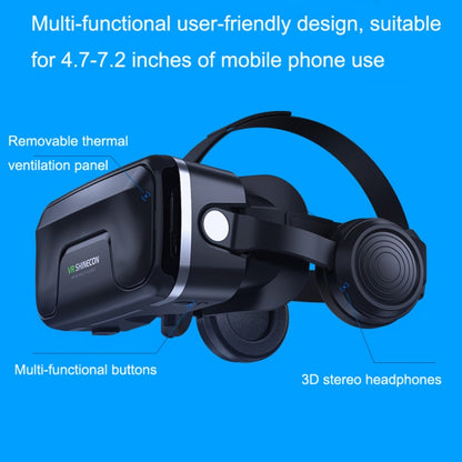 VRSHINECON G04EA+B03 Handle 7th VR Glasses 3D Virtual Reality Game Digital Glasses With Headset - Consumer Electronics by VRSHINECON | Online Shopping UK | buy2fix