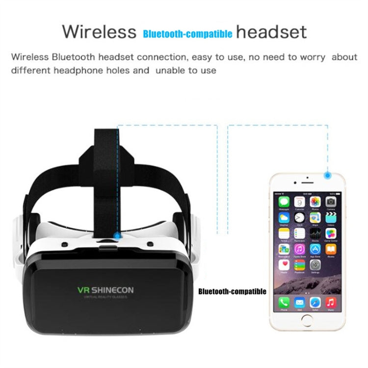 VRSHINECON G04BS+B03 Handle 3D Virtual Reality Helmet VR Glasses With Bluetooth Headset - Consumer Electronics by VRSHINECON | Online Shopping UK | buy2fix