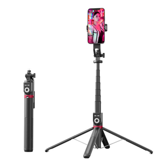 360-degree Rotating Foldable Bluetooth Selfie Sticks Live Stand, Spec: P225 TK (Single Clip) - Consumer Electronics by buy2fix | Online Shopping UK | buy2fix